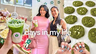summer diaries ⭐️ nami matcha pop-up, baking cookies, press-on nail tutorial, new matcha latte ratio