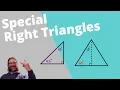 How to solve special right triangles