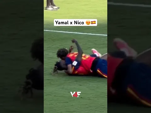 Yamal and Nico Williams after Spain won  the World Cup 😍🇪🇸