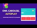 Owl Carousel AutoPlay Owl Carousel AutoPlay not Working Fixed Owl Carousel Tutorial