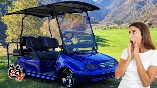 Custom SLAMMED Mercedes-Maybach Golf Cart - GolfCartingTV