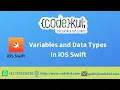 Variables and Data Types in iOS Swift