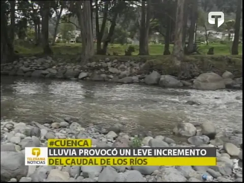 Lluvia provocó un leve incremento del caudal de los ríos