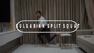 Bulgarian Split Squat 🔥🦵 | The Ultimate Leg Burner Coach Srushti Shah @gripit.fit