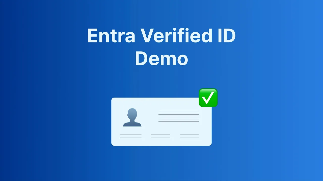 Microsoft Entra demo – claiming a credential, sharing an employee ID, receiving credentials