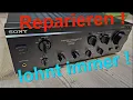 Download Lagu Sony Hifi Vollverstärker mit Wackelkontakt ohne Funktion reparieren Relais defekt