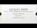 GE8151 Unit II Illustrative Problems - Hands on Programming