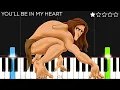 Download Lagu Tarzan - You’ll Be In My Heart - Phil Collins | EASY Piano Tutorial