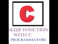 sleep function in c