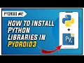 How to install library in Python How to install library in Pydroid Install and use