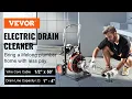 VEVOR Drain Cleaner Machine - 15m x 13mm Cable 370W