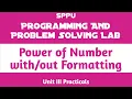 Power of Number Unit III Practical Programming and Problem Solving Lab PPS FE SPPU