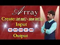 Java Array Create Input Output Memory Capacity Program