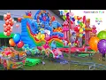 Download Lagu Permainan Anak Istana Balon Naik Odong odong Mobil \u0026 Naga di Area Bermain Robo-Robo