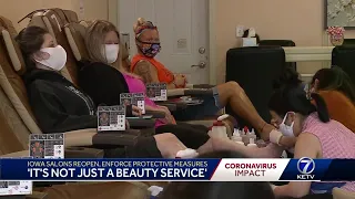 It s not just a beauty service Iowa salons reopen enforce protective measures
