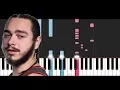 Post Malone - Candy Paint Piano Tutorial