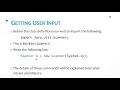 Print Output and Get Input from User - Java