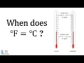 When Does Fahrenheit Celsius