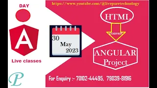 How to convert html to angular component based Project using js 30 May 2023