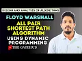 All Pair Shortest Path Floyd-Warshall Algorithm Dynamic Programming GATECSE DAA