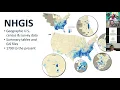 Data Users Webinar Series Intro to IPUMS NHGIS Geographic US census data time series crosswalks