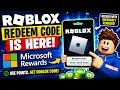 ROBLOX REDEEM CODE IS HERE Microsoft Rewards Roblox Code