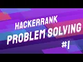 HACKERRANK SOLVE ME FIRST