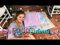DIY FLUID DORM ART using acylic paint