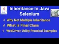 OOPS Concepts in POM Inheritance in Java-Inheritance in Selenium Webdriver Java Interview Questions
