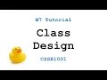 CSSE1001 Week 7 Tutorial Solutions - Class Design