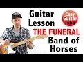 Download Lagu The Funeral - Band of Horses // Easy electric guitar lesson + TABS (How to play, tutorial)