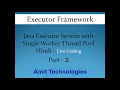 Concurrency-How Java Executor Service works with Single worker thread pool-Hindi Part 2 - Amit Goyal