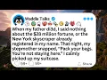When my father di3d I said nothing about the 28 million fortune or the New York skyscraper
