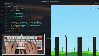 ASMR Programming - Stick Hero Game Coding