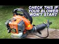 Fixing A Husqvarna Backpack Blower That Won t Start