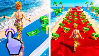 New Luxury Billionaire Racing 3D - Money Rich Girl Run - iOS Android GamePlay #15