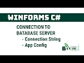 WinForms C Lesson 1 - Connection to Sql Database SQL Express MSSQL