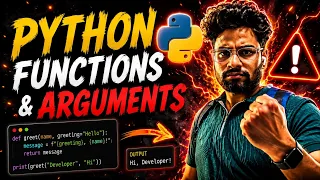 Python Functions Arguments Complete One Shot Don t Skip