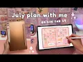 Plan with me Samsung Galaxy Tab S9 digital planner setup Penly app tutorial July 2025