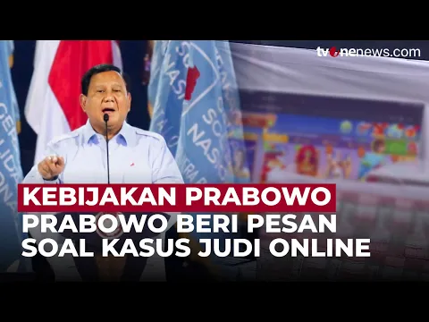 Prabowo Beri Instruksi Berantas Judi Online: Tak Boleh Ada Beking-bekingan