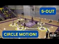 Circle Motion Offense 5-Out Basketball System