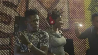 shatta wale and ebony recording session