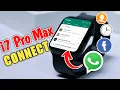 How To CONNECT i7 Pro Max Watch To Phone Time Settings WhatsApp Contacts