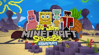 24 JAM DUNIA SPONGEBOB SQUAREPANTS DI MINECRAFT !!!