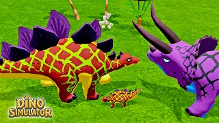 Stegosaurus Defeats Giant Creatures! | Dino Simulator Game #2