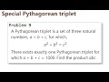 Project Euler Problem 9