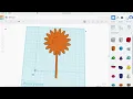 How to create a 3D flower on Tinkercad