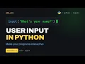 How To Get User Input In Python In Nepali Lecture 5