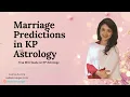 Marriage predictions in KP Astrology KP Astrology Lessons in English