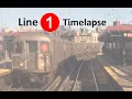 NYC Subway Timelapse - Line 1 to Van Cortlandt Park 242 St